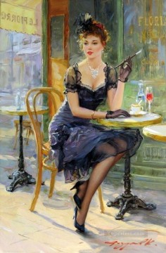Impresionismo Painting - Distente au cafe impresionista